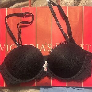 Victoria's Secret Midnight Black Lace Bra